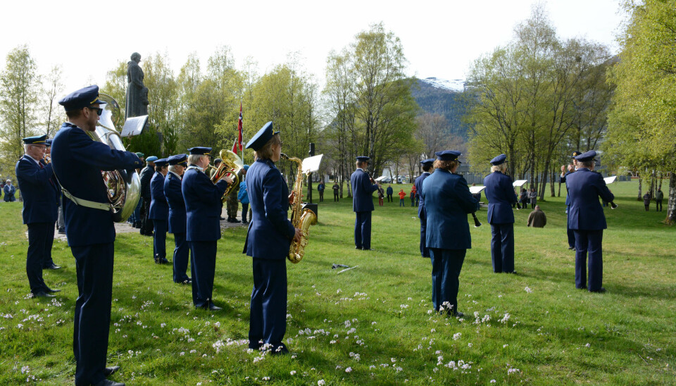 Eid Musikklag bidreg på arrangementet torsdag ettermiddag. Arkivfoto.