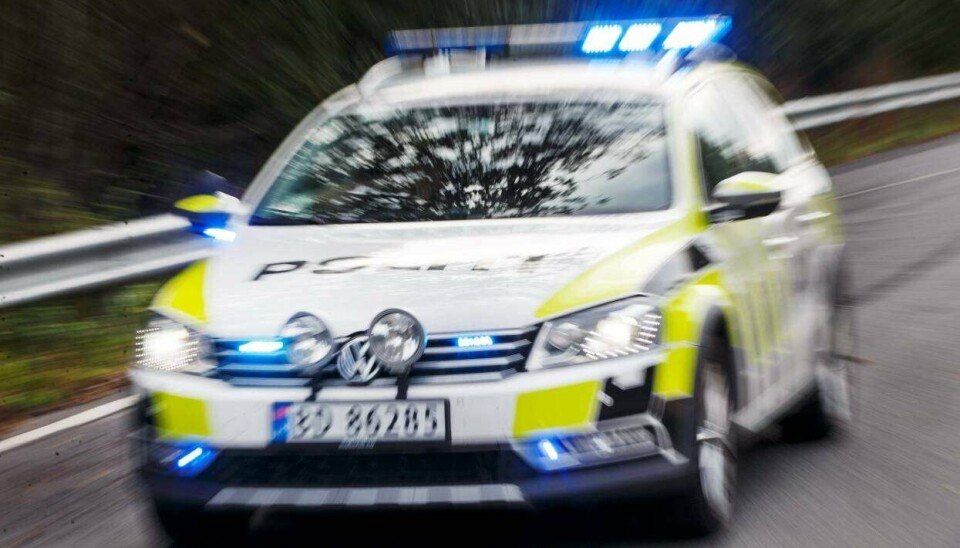 Mange blålys på E39