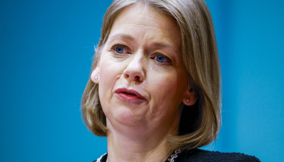 Sentralbanksjef Ida Wolden Bache og Noregs Banks komité for pengepolitikk og finansiell stabilitet held styringsrenta uendra. Foto: Ørn E. Borgen/NTB/NPK.