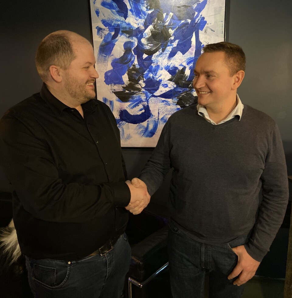 Håvard Svarstad (t.v.) og Sune Vork på Sølvane Matbar.