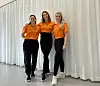 Lillian Kandal, Iselin Kvernevik og Solveig Husevåg Jølstad under Gloppen Danseveke.