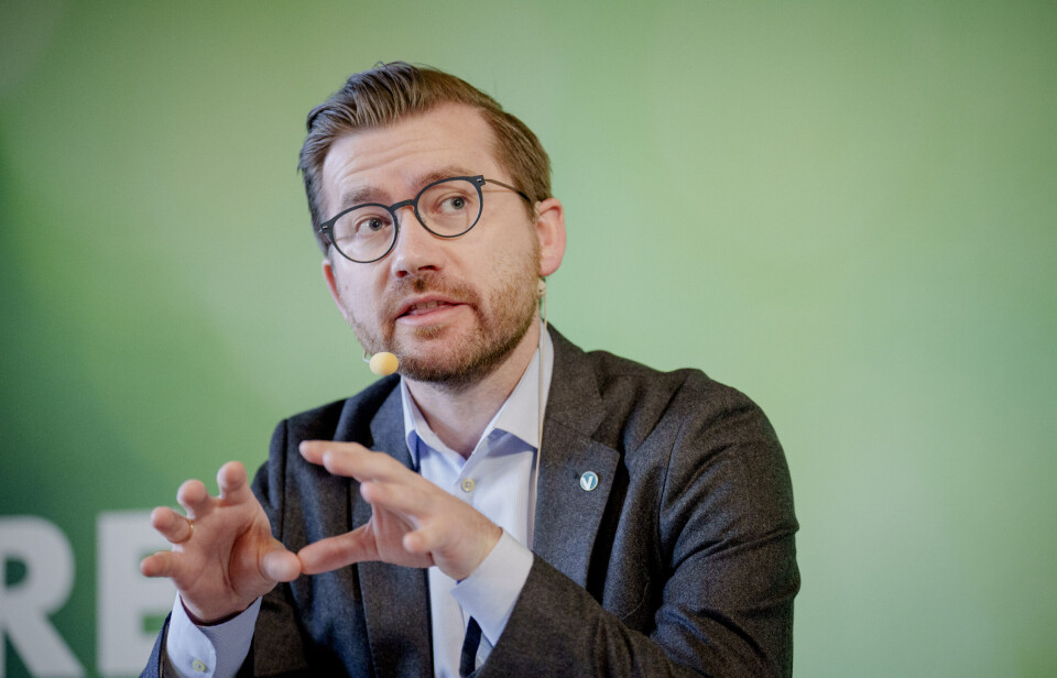 Venstres nestleiar Sveinung Rotevatn seier det ikkje har vore mogleg å semjast med regjeringa om eit nytt klimamål. Foto: Stian Lysberg Solum/NTB/NPK.