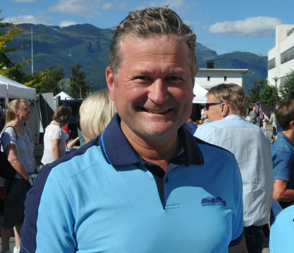 Lars Endre Gimmestad leier den politiske debatten under Sandanedagane. Lars Endre Gimmestad.