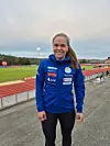 Marte Rygg Villanger i samband med NM i fridrett på Askøy.