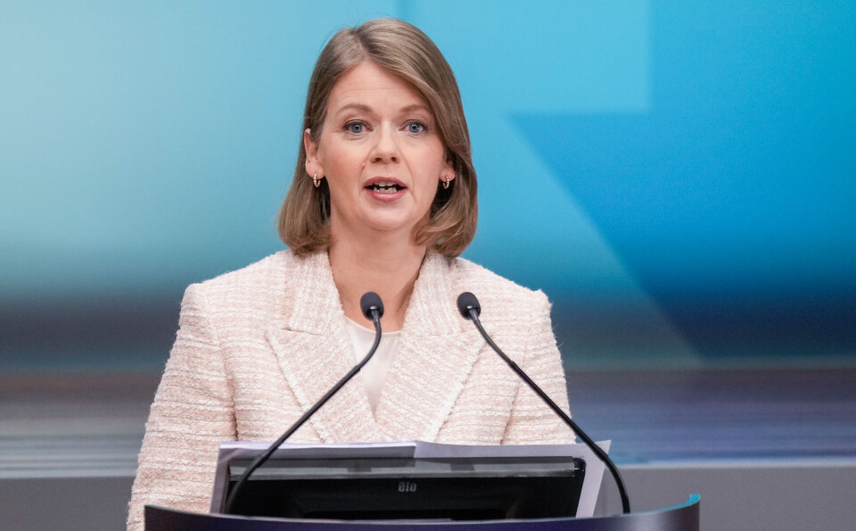 Sentralbanksjef Ida Wolden Bache held renta uendra. Foto: Heiko Junge/NTB/NPK.