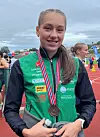 Isabella Cardenas Fugle. Bronse Junior-NM i friidrett.