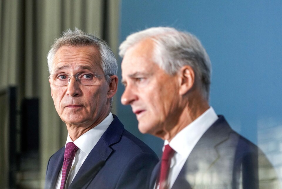 Trygg styring er det viktigaste, meiner finansminister Jens Stoltenberg og statsminister Jonas Gahr Støre – som seier veljarane må stemme Ap om dei framleis vil ha Støre som statsminister. Foto: Ole Berg-Rusten/NTB/NPK.