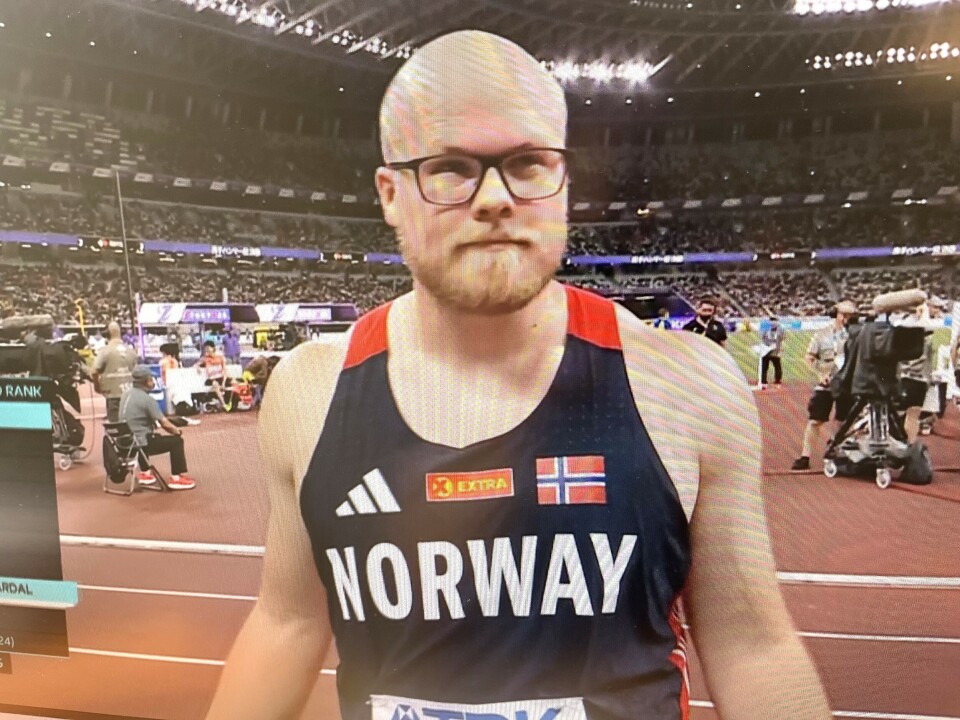 Thomas Mardal kastar sin første VM-finale tysdag. Foto: skjermdump NRK.