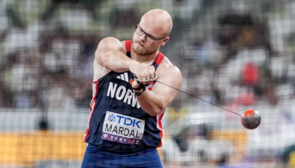 Thomas Mardal i VM-finalen i sleggje 2025.