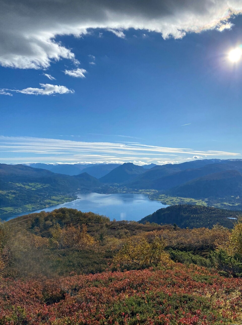 Høgehaugen i fin kveldssol. Foto: Bodil Reed Hammersland.