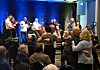 Sogn og Fjordane-kappleiken 2026. Austrheim musikklag på scena.